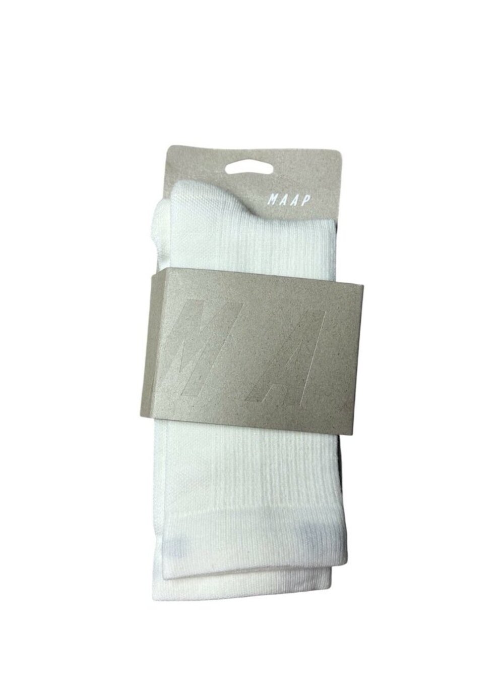 MAAP Division Merino Cycling Socks White Size SM Small Medium Wool Italy